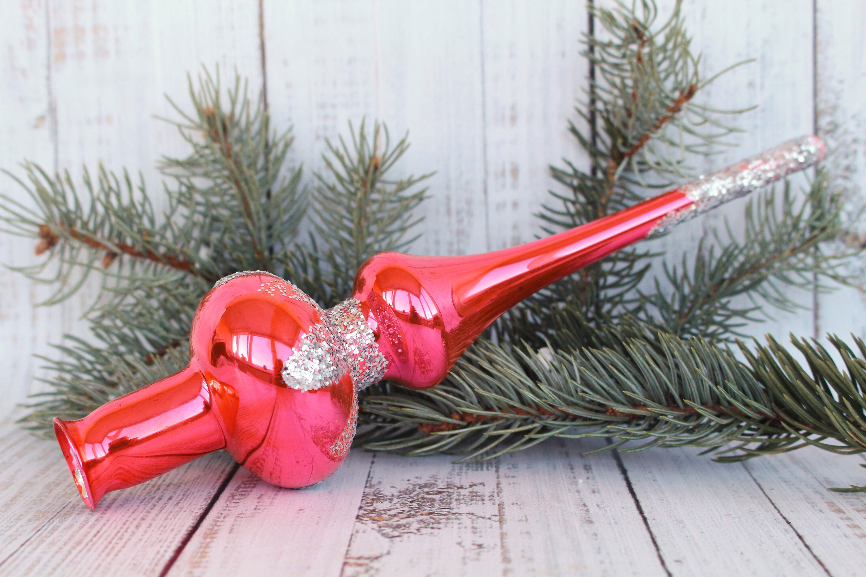 Large Pink Tree Topper Christmas Tree Topper Big Tree Top Tree Trim Pink Tree Topper Christmas ...