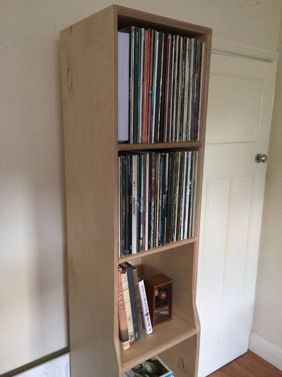 Record Storage Player Stand Bookshelf Bench Cabinet Etsy