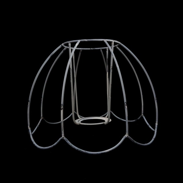 Vintage lampshade wireframe (H 14cm / Ø top 9cm / Ø bottom 20cm)