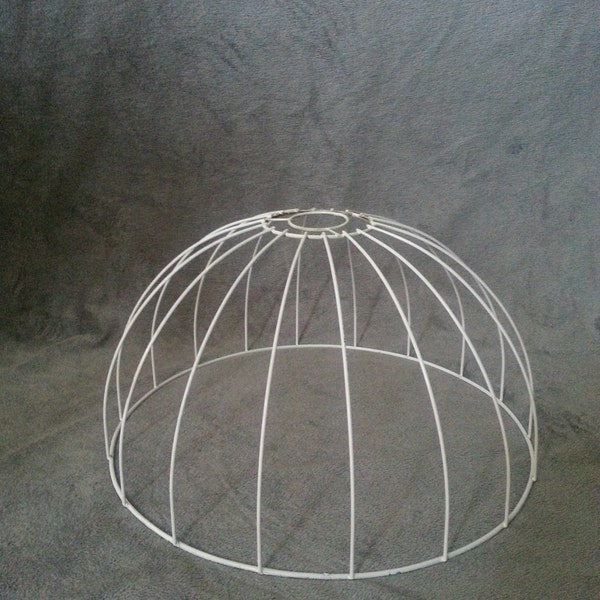 Vintage lampshade wireframe (H 19cm / Ø top 9cm / Ø bottom 36cm)