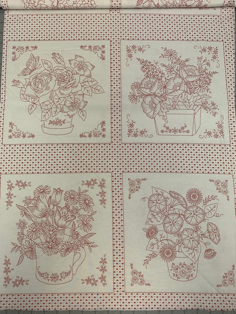 Robert Kaufman Fabrics Windowsill Garden by Darlene Zimmerman Panel 64 Etsy