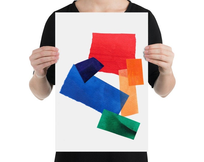 Color Wheel Collage Print
