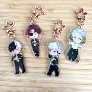NO RESTOCKS once sold out | wind break acrylic keychain 2.5 inch | windbreak boys keychain | Suo Hayato | Sakura Haruka | Kaji Ren | Umemiya