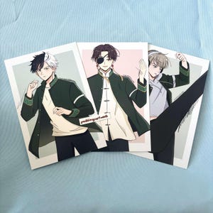 wind break print 6 x 4 inch | anime guy print | windbreak boys print | Suo Hayato print | Sakura Haruka print | Kaji Ren print