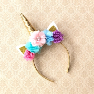 Unicorn Headband Unicorn Gold Headband Unicorn Pink Headband Unicorn Girls Unicorn Party Unicorn Horn Birthday Unicorn Headband image 1