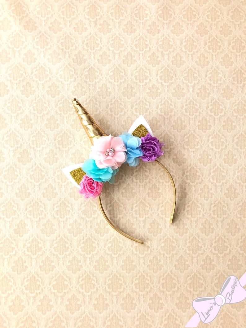 Unicorn Headband Unicorn Gold Headband Unicorn Pink Headband Unicorn Girls Unicorn Party Unicorn Horn Birthday Unicorn Headband image 1