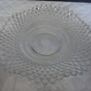 Federal Glass Traditions Clear (Round) 7 1/4&quot; Bon Bon Bowl Diamond Design