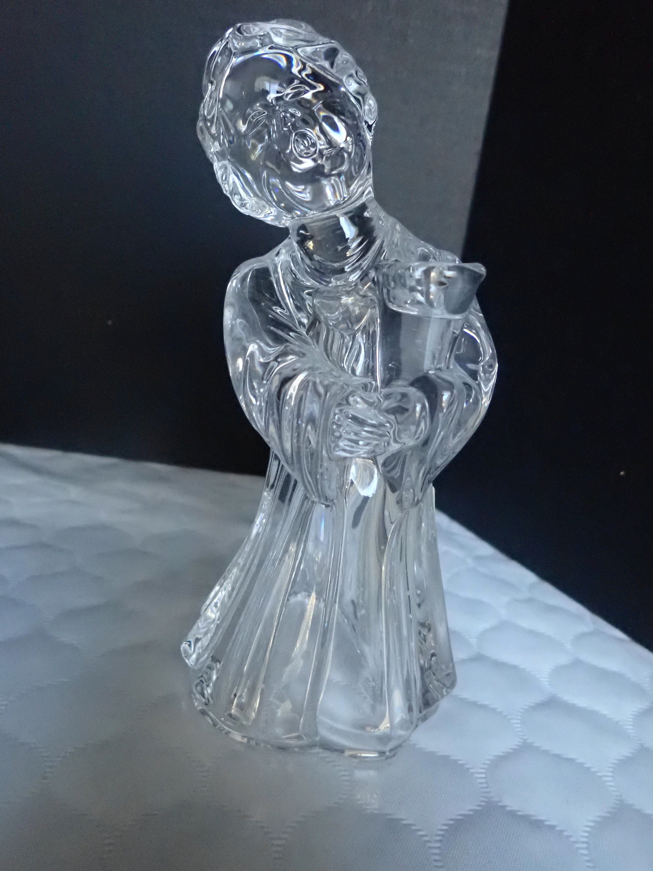 Mikasa Crystal Germany Choir Angel Candle Holder eBay