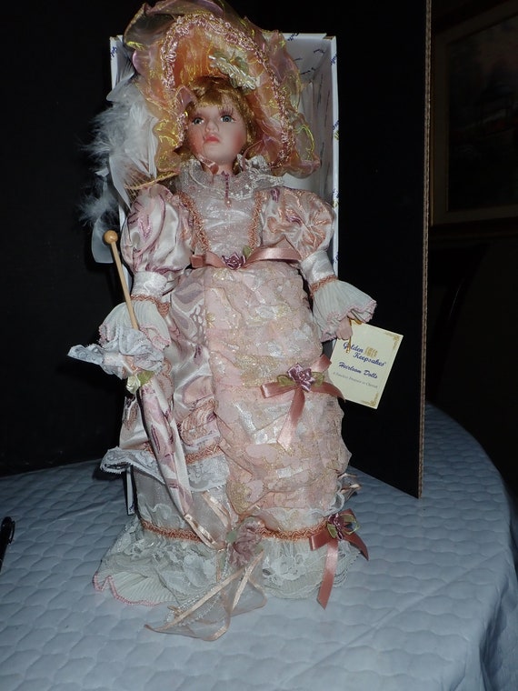golden keepsake indian doll