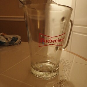 Anheuser-Busch Heavy 8 1/2&quot; Budweiser Beer Pitcher #A1949