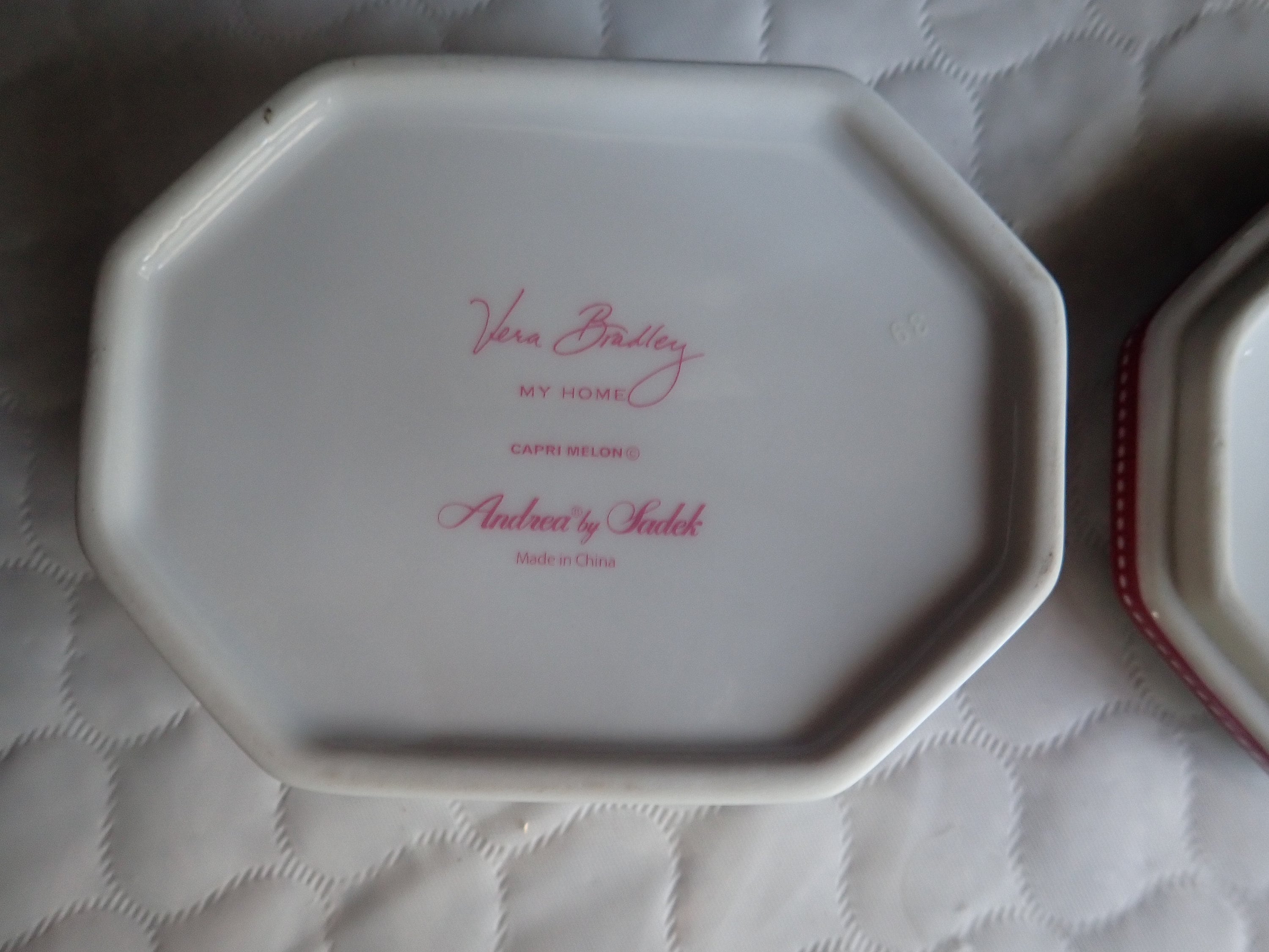 Andrea by Sadek Vera Bradley My Home Capri Melon 4 X 3 in 8 Sided Porcelain  Ceramic Lidded Trinket Box - Etsy