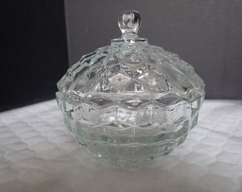 Colony Whitehall Clear 5 1/4 » Candy Dish avec couvercle