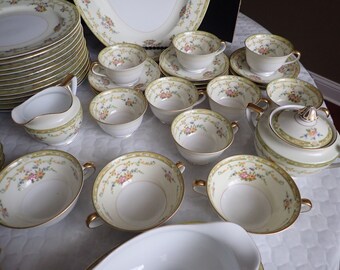 Noritake Arlene (older Version) Service for 12 (no Chips / Cracks