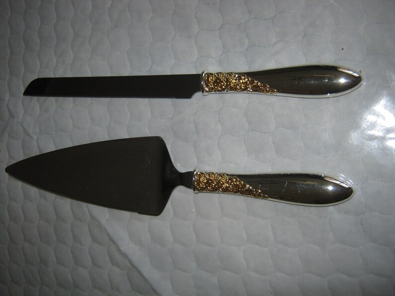 Lenox 831655 Marchesa Rose Metal Cake Knife and Server Etsy