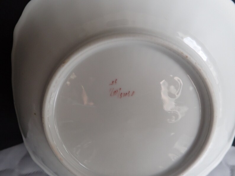 Floral Square 5 Bowl # on Bottom