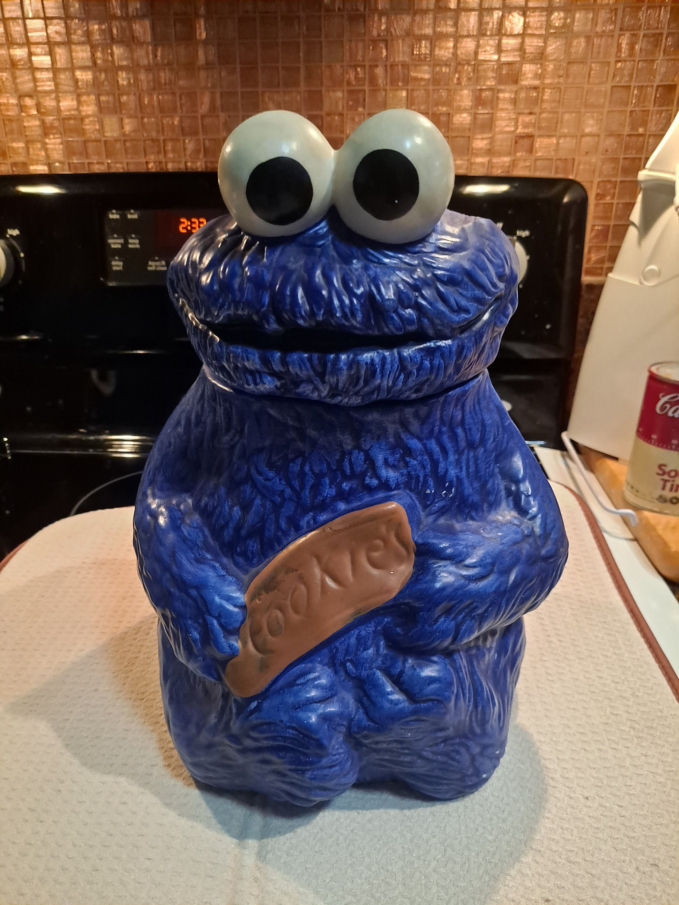Sesame Street Cookie Monster Sculpted Ceramic Cookie Jar