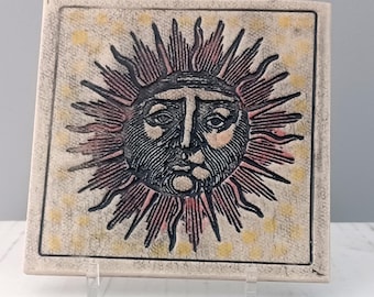 Custom Ceramic Sun Tile