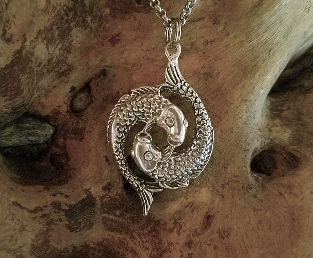 Zodiac Fish Pendant Silver Hand Made - Etsy