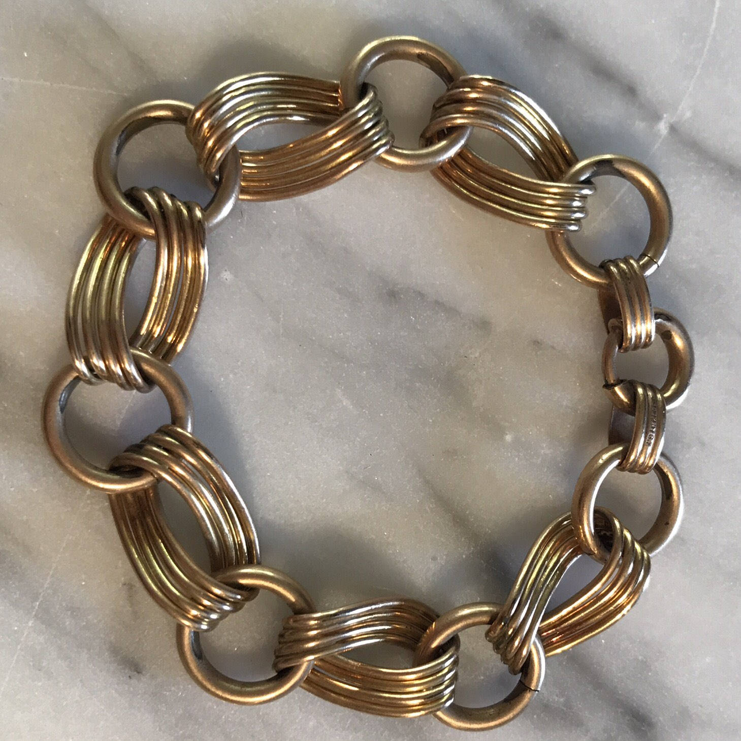 Vintage Link Style Bracelet Hallmark BB Binder Brothers Etsy