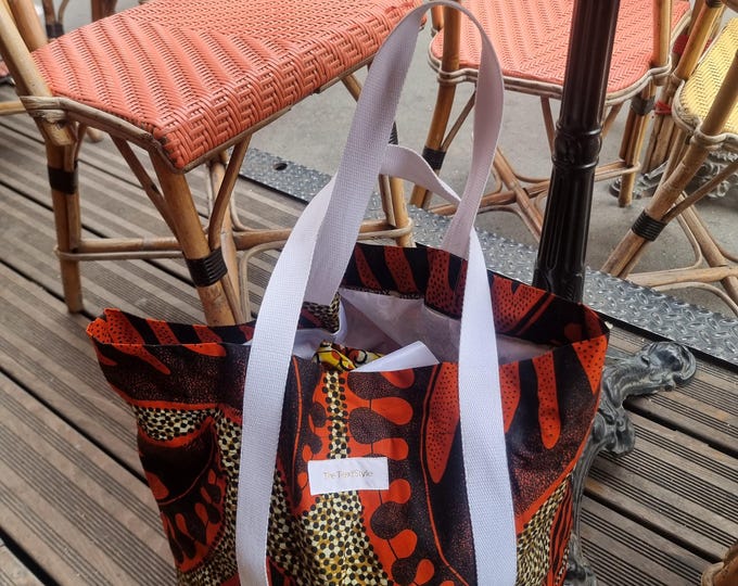 CHOOSE YOUR PRINT. African print bag. Weekend travel bag. Boho shopper. Wax fabric. Waxprint organizer. Minimalist design by The Text Style.
