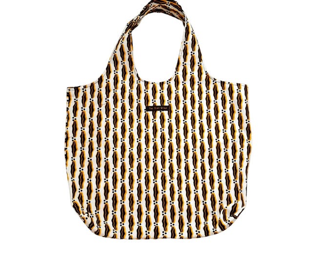 CHOOSE YOUR PRINT. African tote bag. Ankara cotton. Waxprint fabric from Togo. Summer shopper. Festival totebag. Wax style organizer.