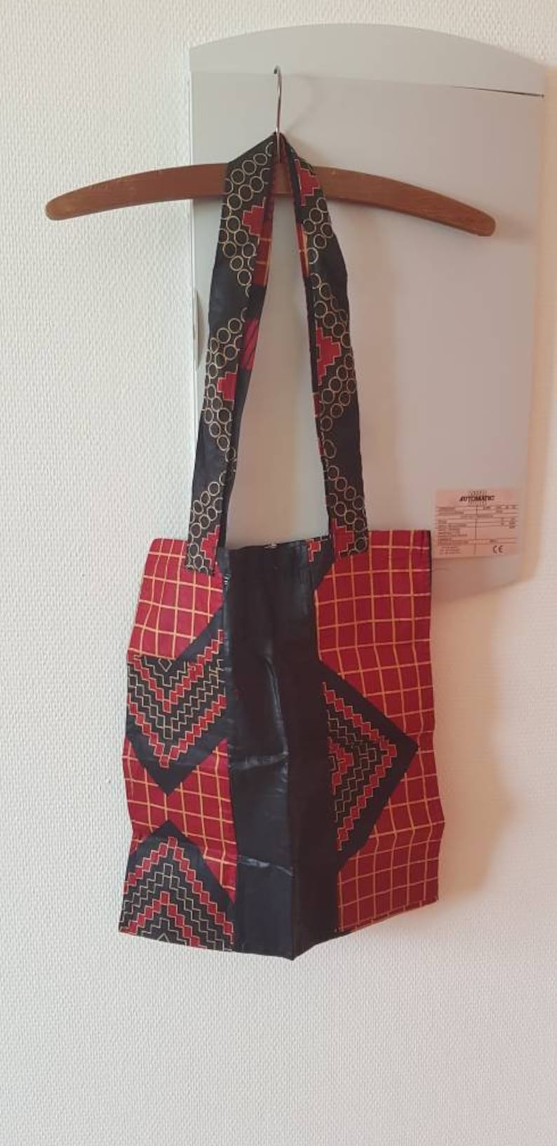 100/% cotton Ankara African print tote bag Wax Made in Ghana.