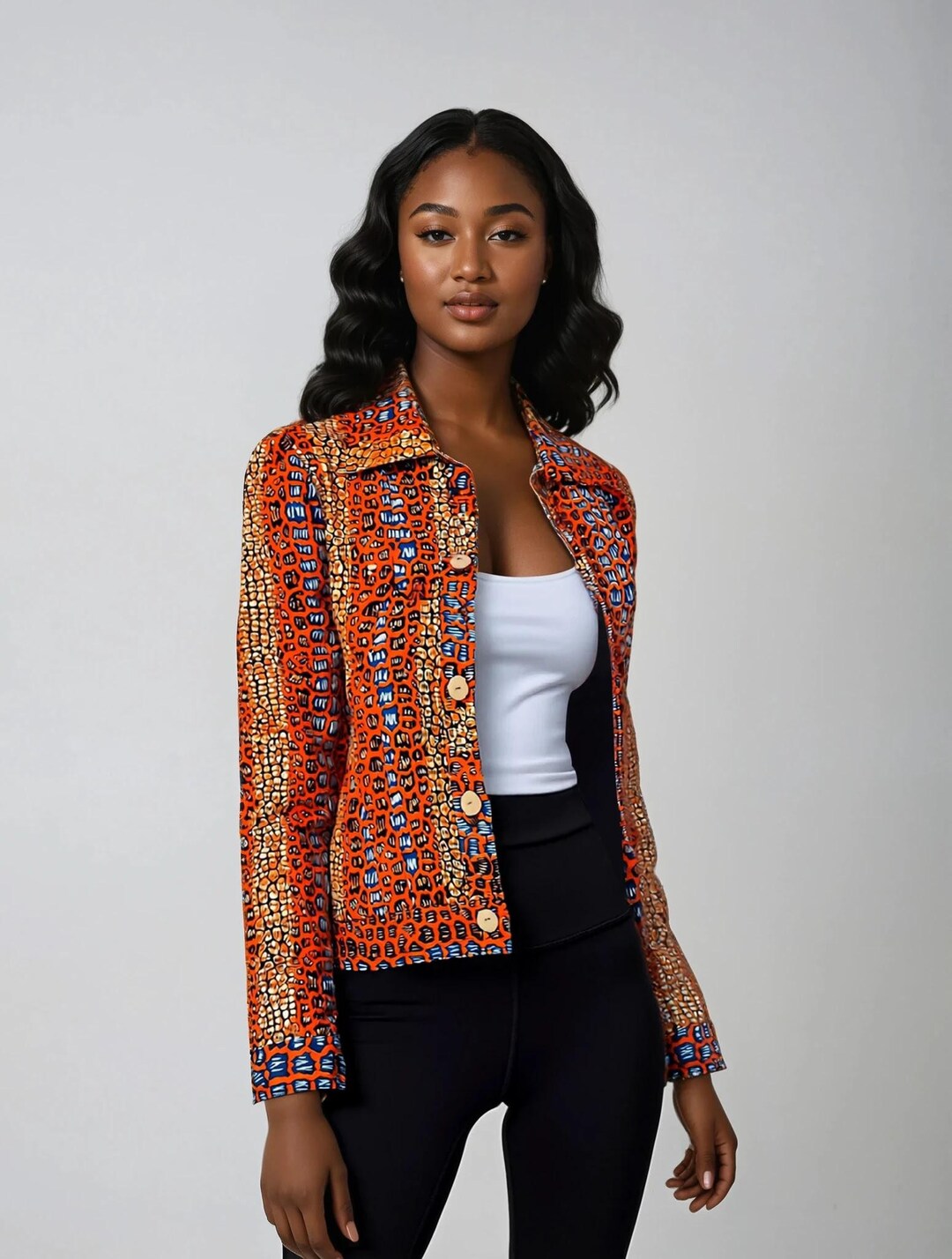 All Sizes. African Print Jacket. Ankara Fabric. Waxprint Clothing ...