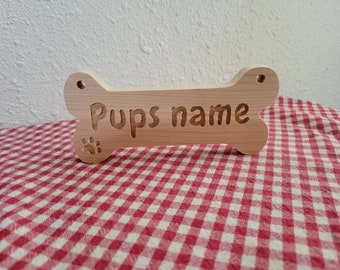 Customized wooden dog bone