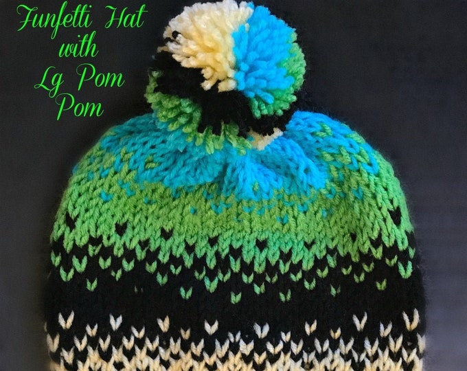 Funfetti Hats-Knit (3 Multi-Color Options) - (2 Size Options)