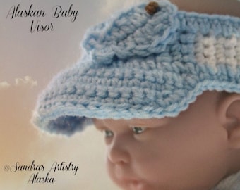 ALASKAN BABY VISOR (Guys)-Five infant sizes