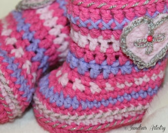ALASKA PRINCESS Booties  (5 Infant Sizes)
