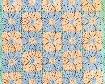 Vintage Weddingring-Style Baby Blanket for Newborns/Infants = Heirloom Keeper