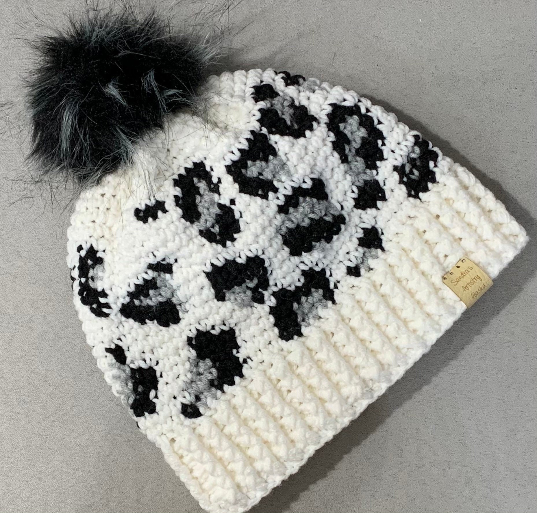 Leopard Pom Beanie Hat - LV – Beauty Bird Vintage