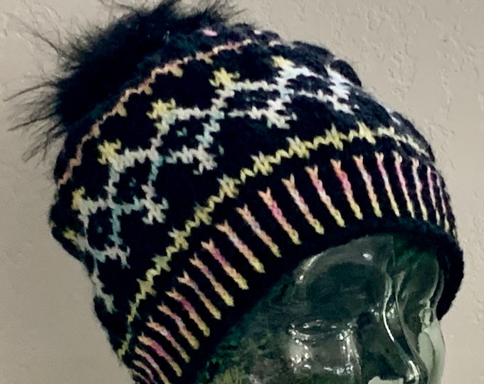 All-Season Midnight Aurora-Hat/Beanie—Knit (Adult M)