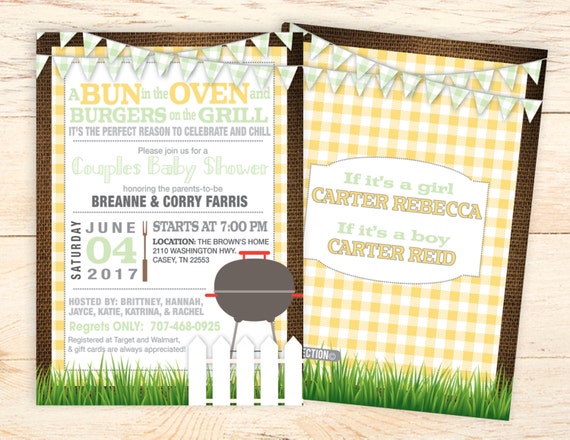 baby shower cookout invitations