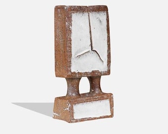Vintage Glazed Ceramic Architectural Pottery Sculpture
