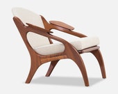 Adrian Pearsall Model 2249-C Walnut Lounge Chair for Craft Associates