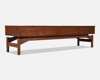 Greta M. Grossman Bench / Coffee Table w/ Drawers for Glenn of CA