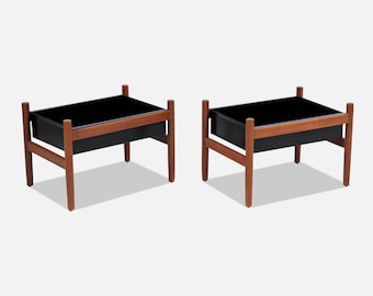 Hugo Frandsen Floating Teak Planters for Spøttrup Stolefabrik