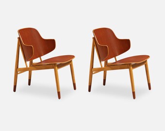 Ib Kofod-Larsen Shell Chairs for Christiansen & Larsen