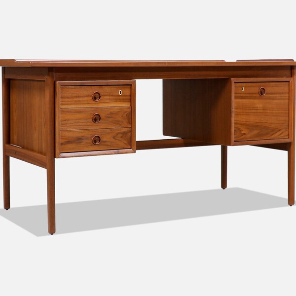 Teak Desk - Etsy