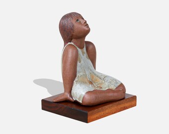 Noel Osheroff Ceramic Girl Figure Sculpture for Robert Maxwell Studio