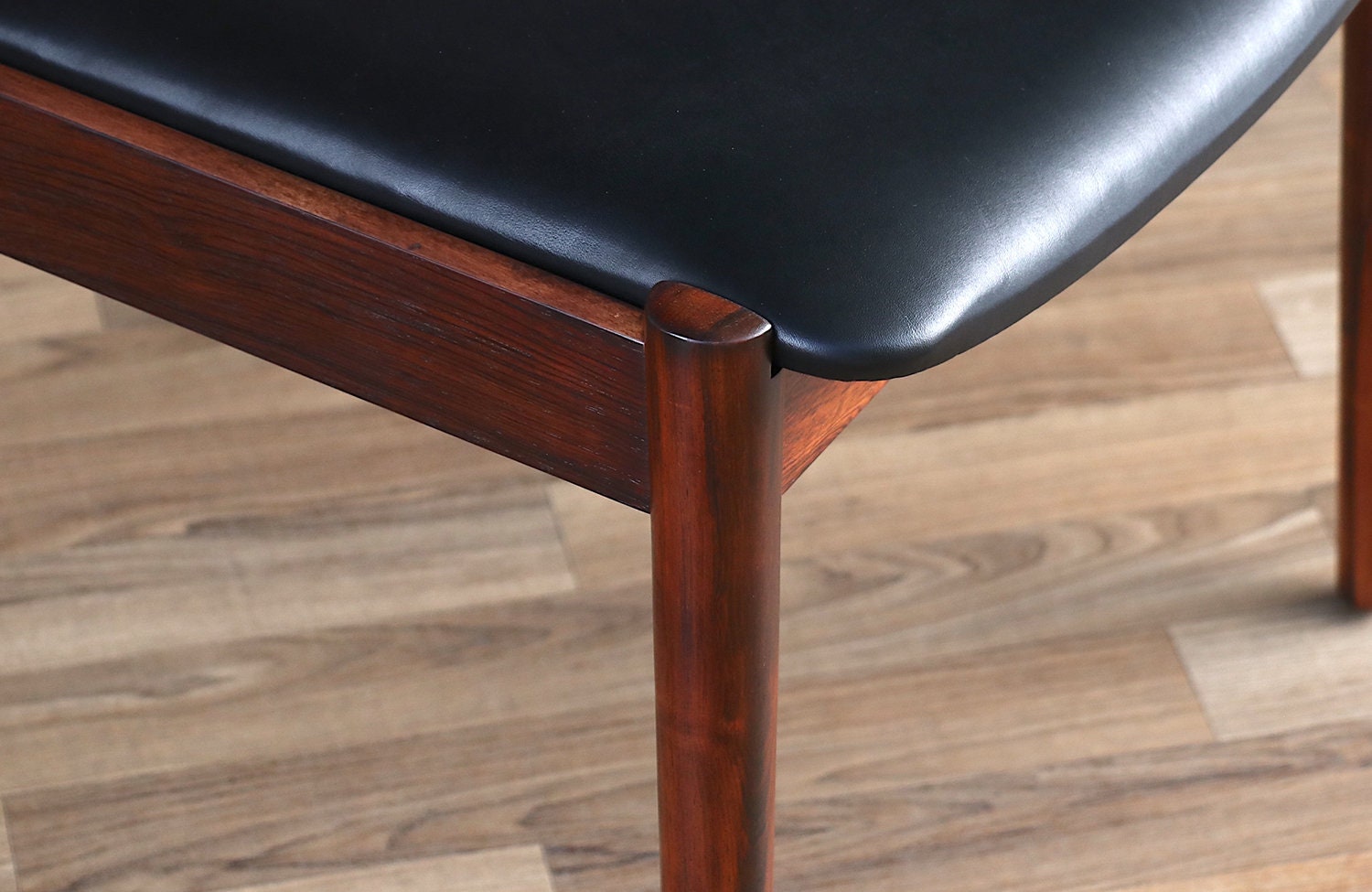 Helge Sibast Model-59 Rosewood & Leather Dining Chairs for Helge Sibast Model-59 Rosewood & Leather Dining Chairs for