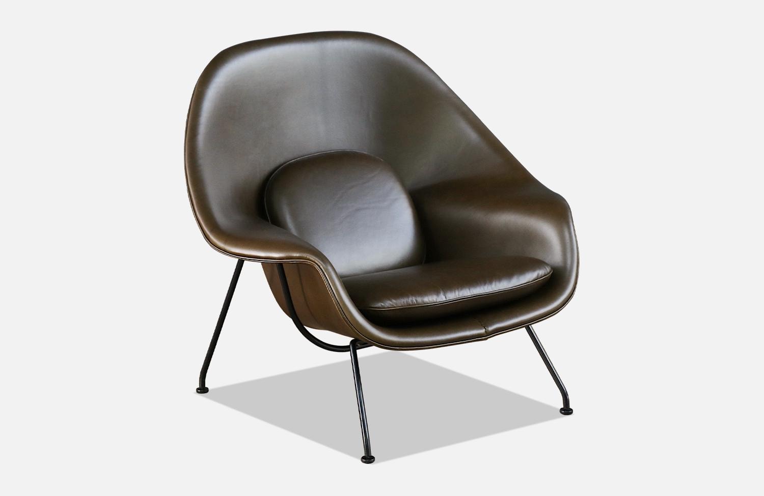Leather womb chair discount