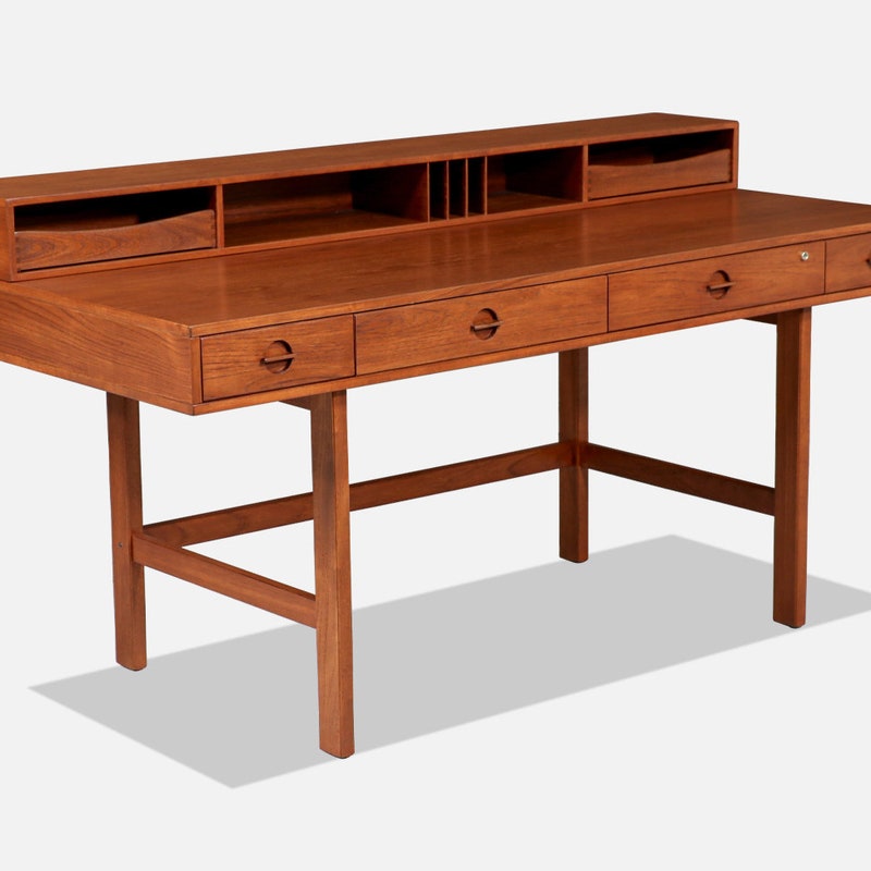 Teak Desk - Etsy