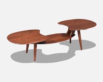 California Modern Floating-Top Tier Coffee Table by Ace-Hi