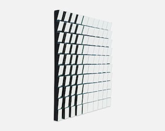Mid-Century Modern Geometric Wall-Hanging Mirror by Neal Small