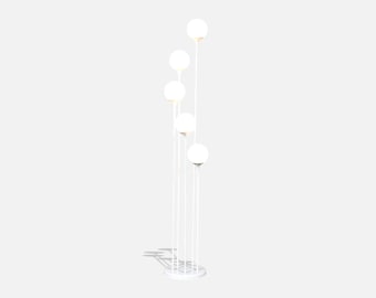 Mid Century Modern 5-Tier Orb Floor Lamp by Lightolier