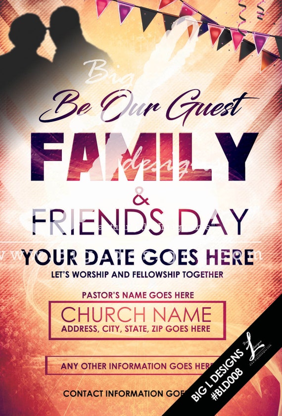 Family Flyer Template BLD008 Etsy