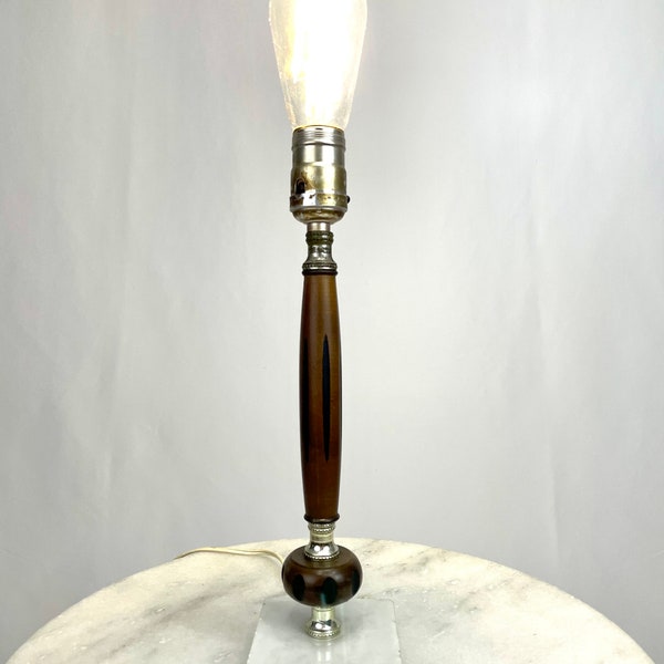 Vintage Small Midcentury Modern Lamp, Atomic Design